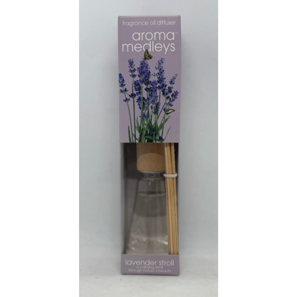 Aroma Medleys Fragrance Oil Diffuser Lavender Stroll 1.7 fl oz 50 ml New